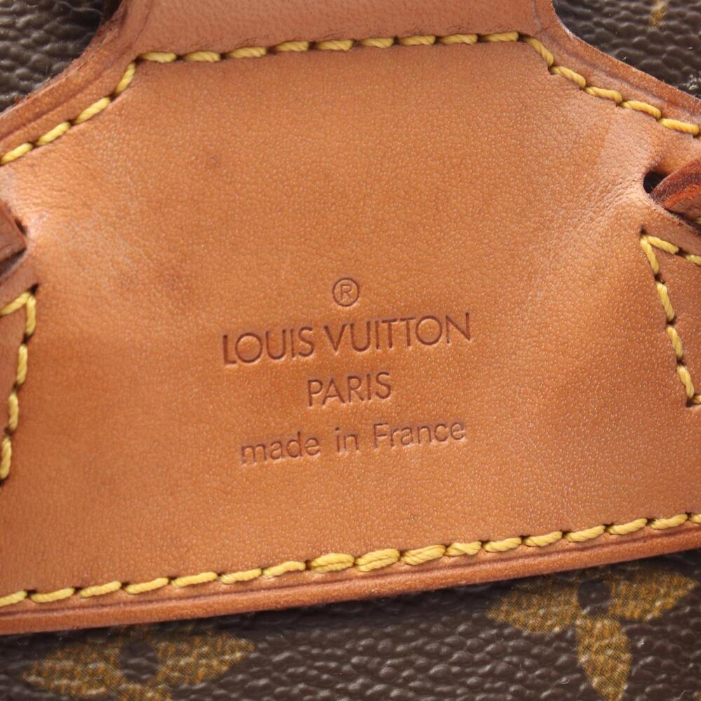 LOUIS VUITTON Authentic Brown Monogram Leather Backpack - Picture 4 of 12